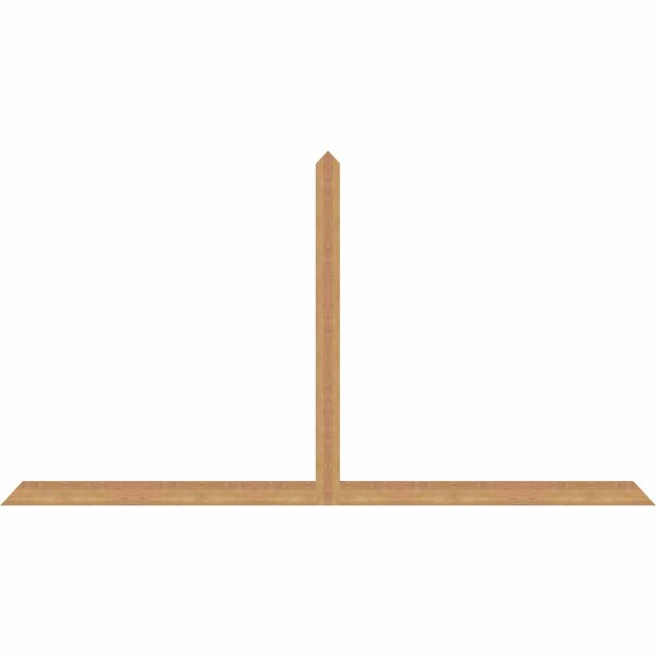 Ekena Millwork Portland Timber Gable Bracket, Western Red Cedar, 96"W x 52"H x 1 1/2"D x 3 1/2"F, 13/12 Pitch GBW096X52X0204POR00SWR - main